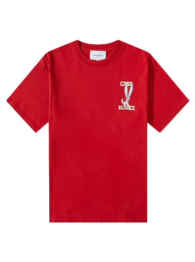 Тениска Casablanca Souvenir Tee Червено | MS23-JTS-001-18