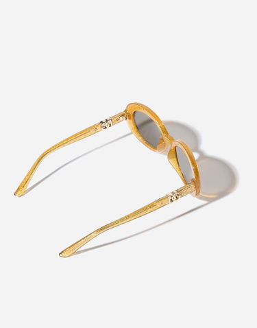 Слънчеви очила Dolce & Gabbana Dolce & Gabbana DNA Glitter Oval Sunglasses Жълто | VG600KVN55A9V000, 3