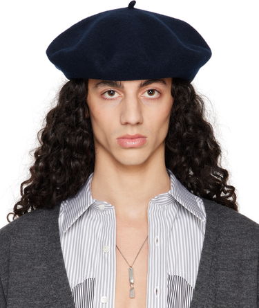Барета Maison Margiela Maison Margiela Heavy Wool Beret Тъмно синьо | S50TC0075 M13115, 0