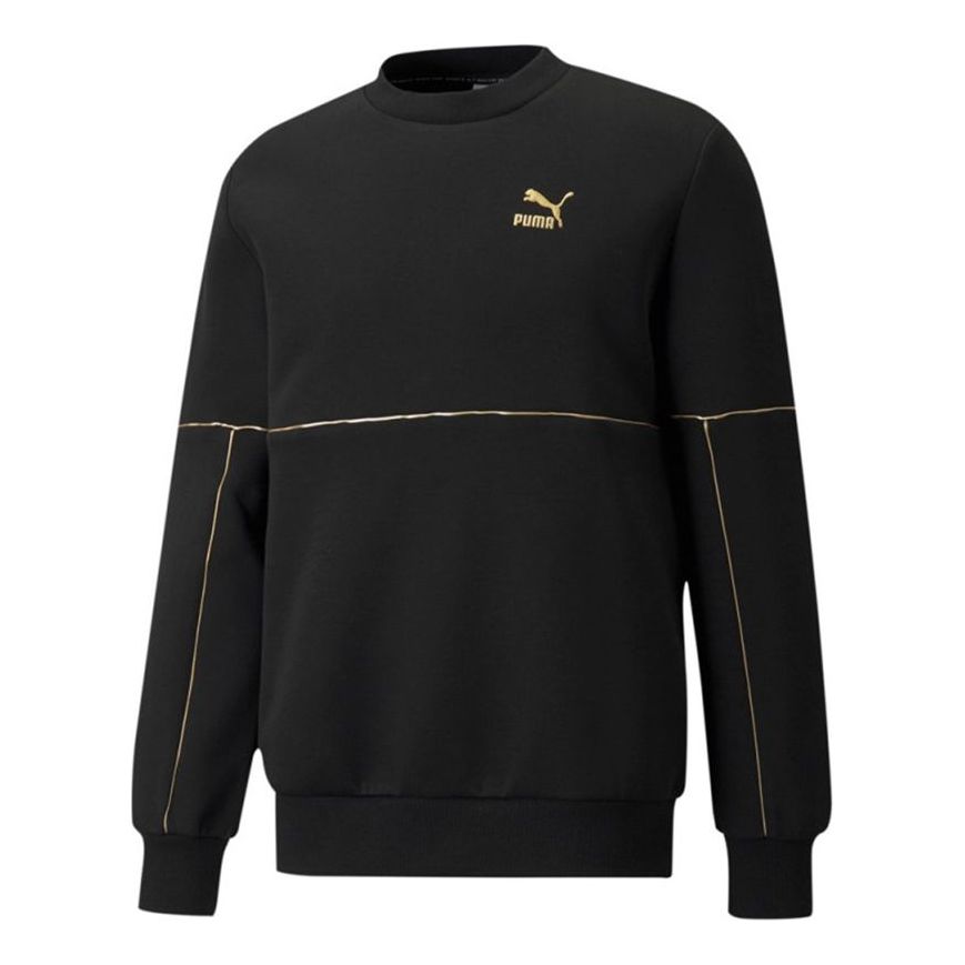 Пуловер Puma Luxe Crew Embroidered Logo Pullover Черно | 534410-01, 0