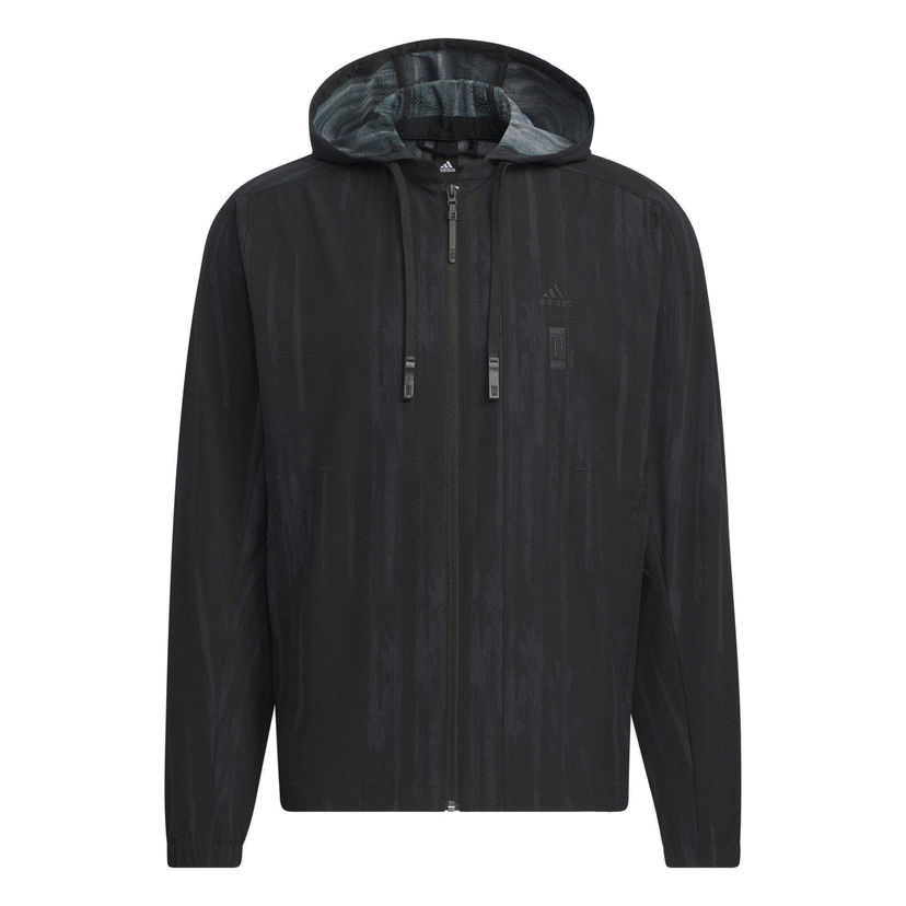 Ветровка adidas Originals Wuji Seersucker Woven Jacket Черно | IW1512