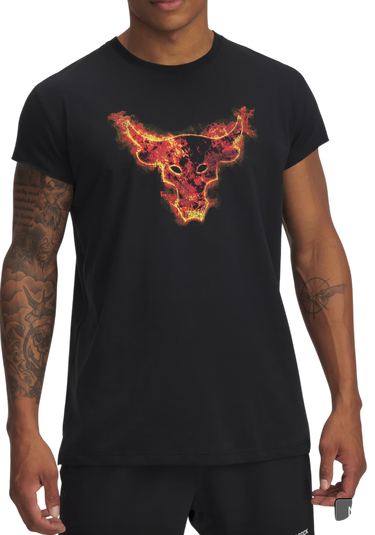 Тениска Under Armour Project Rock Cap Sleeve T-Shirt Черно | 1389940-001, 0