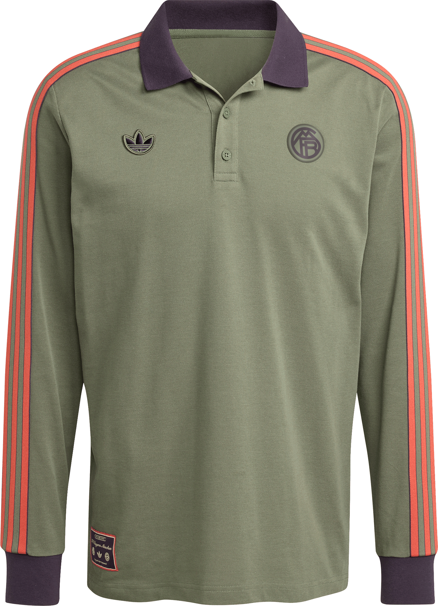 Поло тениска adidas Originals FC Bayern Munich Icon Long Sleeve Polo Shirt Зелено | jn0253, 0