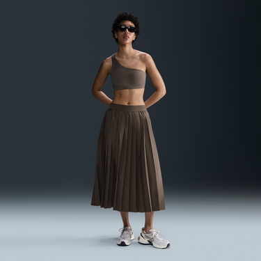 Пола Nike 24.7 PerfectStretch Dri-FIT Pleated Skirt Кафяво | HQ8153-004, 1