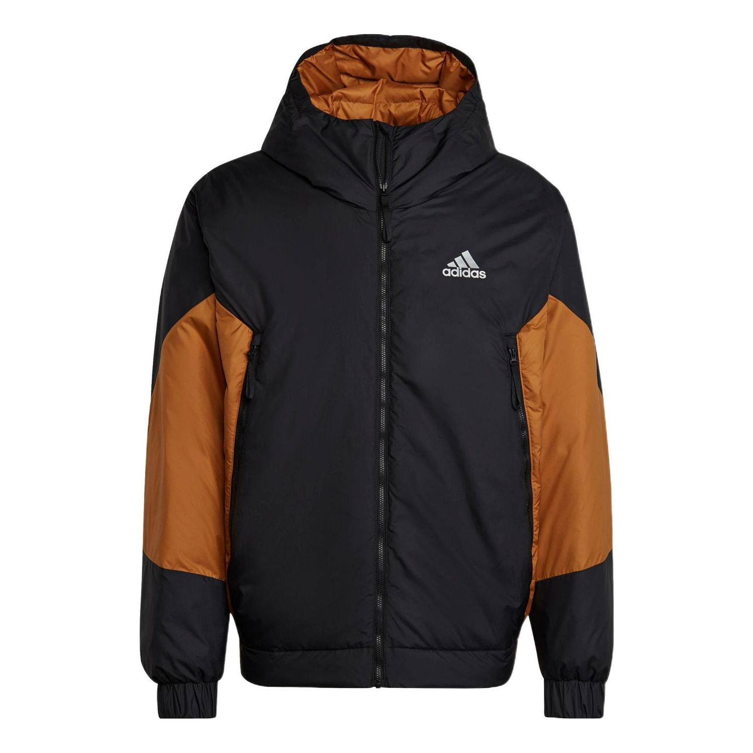Пухо яке adidas Originals Hooded Puffer Jacket Черно | HK6667, 0