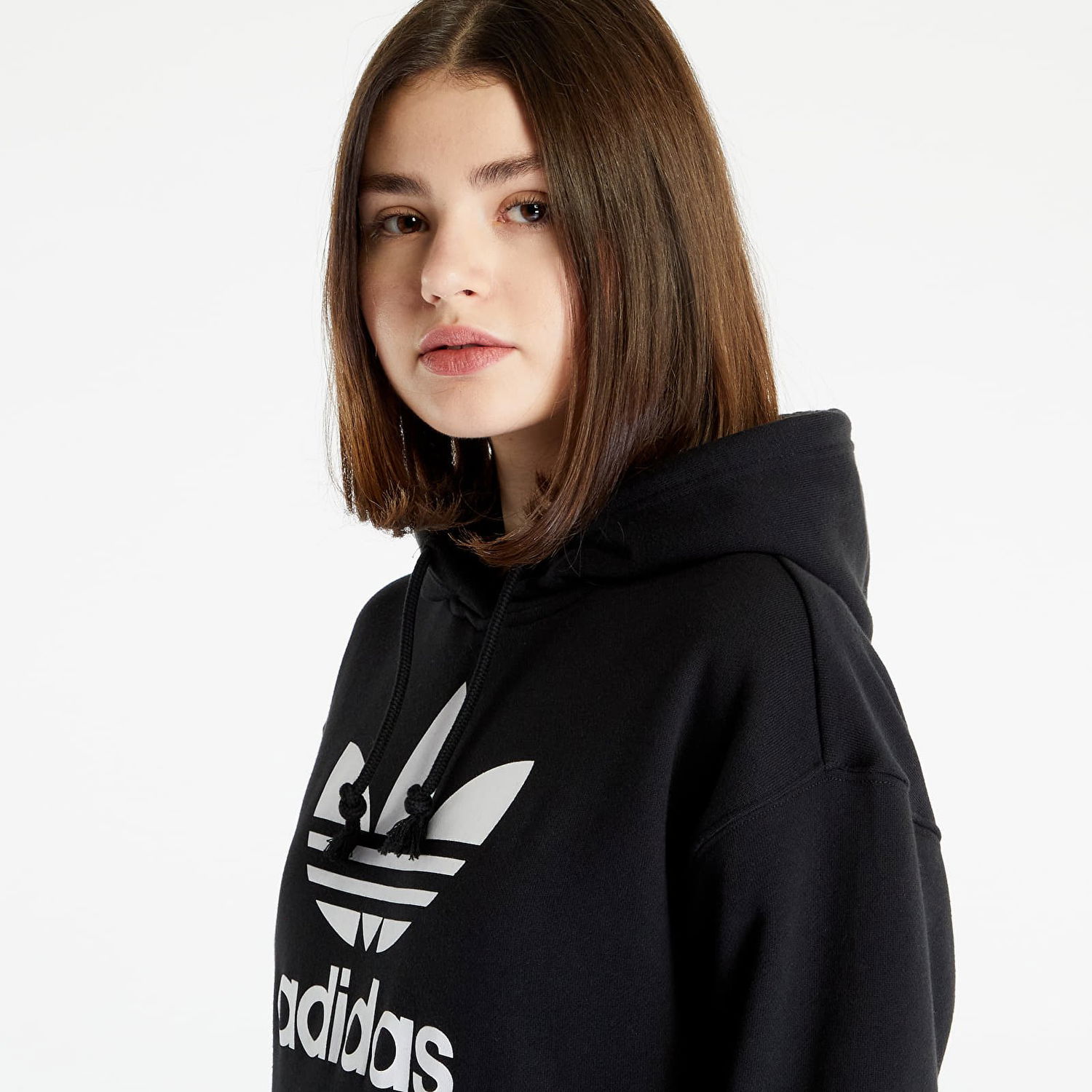 Суитчър adidas Originals Trefoil Hoodie Черно | IB7432, 0