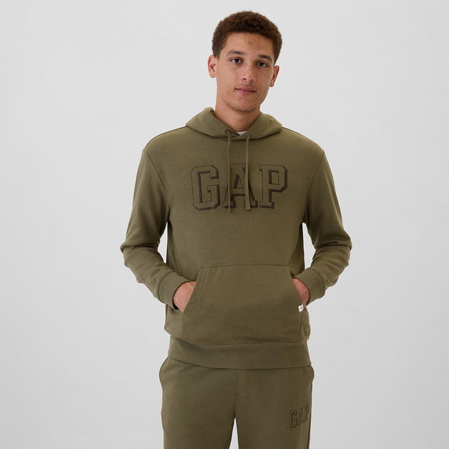 Sweatshirt Athletic Hoodie Olive Night M