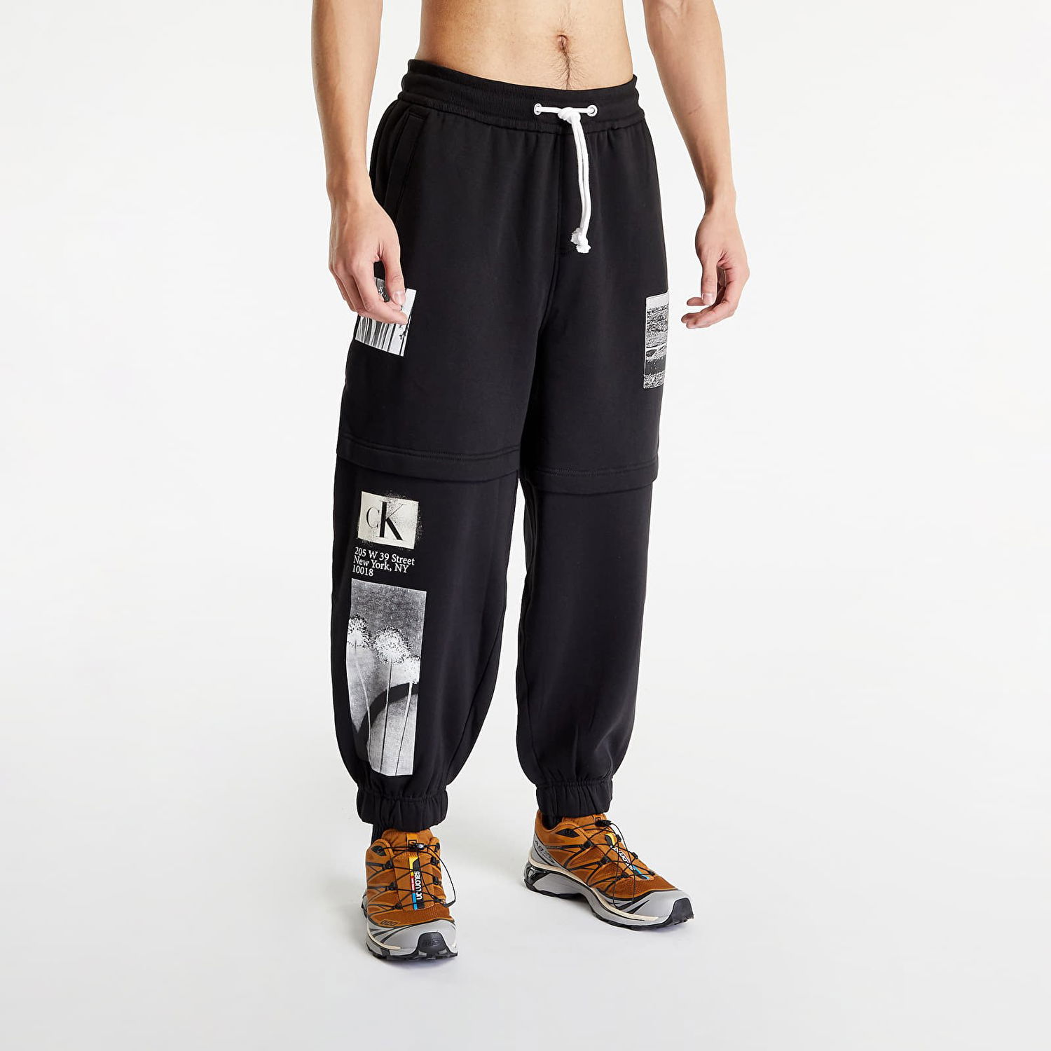 Спортни панталони CALVIN KLEIN Multi Landscape Grap Knit Pants Черно | J30J322921 BEH, 0