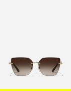 Dolce & Gabbana Dg Flip New Arrivals Rimless Gradient Geometric Gold-Tone Sunglasses