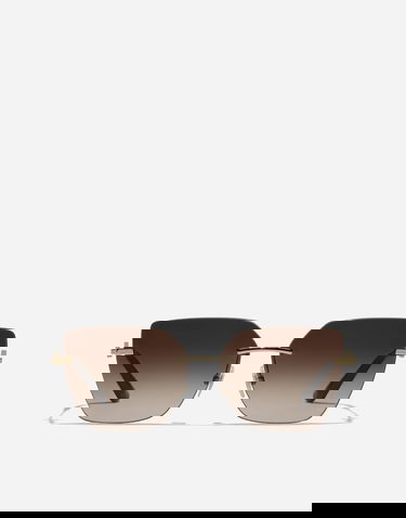 Слънчеви очила Dolce & Gabbana Dolce & Gabbana Dg Flip New Arrivals Rimless Gradient Geometric Gold-Tone Sunglasses Кафяво | VG2321VM2139V000, 0