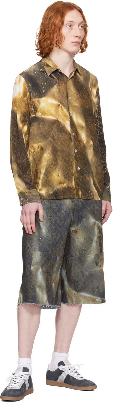 Къси панталони Serapis Serapis Golden Hour Sailor Denim Shorts Кафяво | SS25_WS_EXC, 3
