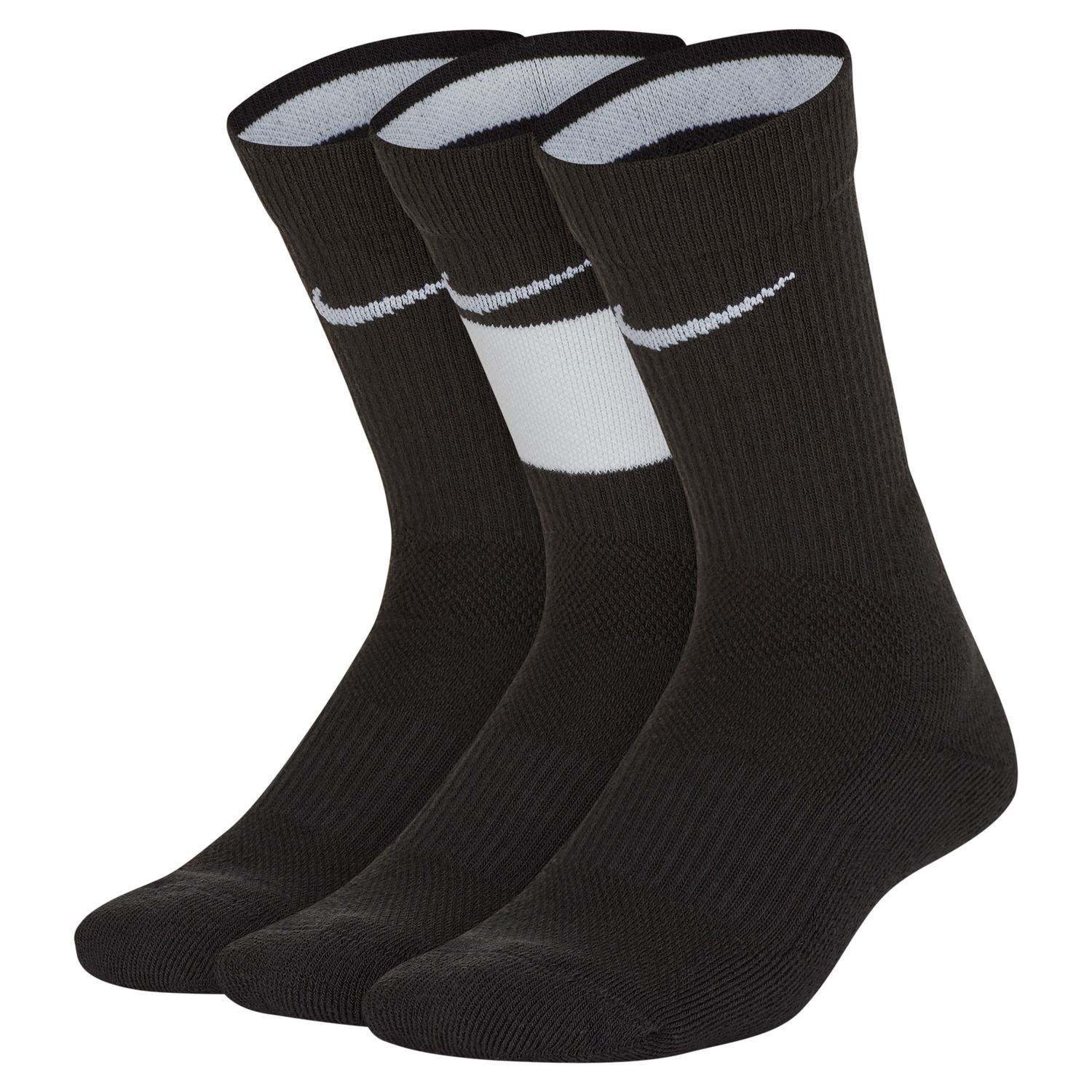 Чорапи Nike Elite Basketball Crew Socks 3-Pack Черно | CW6063-010, 0