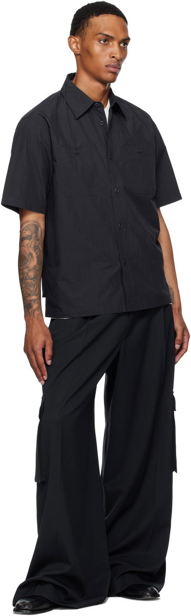 Риза NORSE PROJECTS Norse Projects Ivan Tech Poplin Short Sleeve Shirt Черно | N40-0826, 3