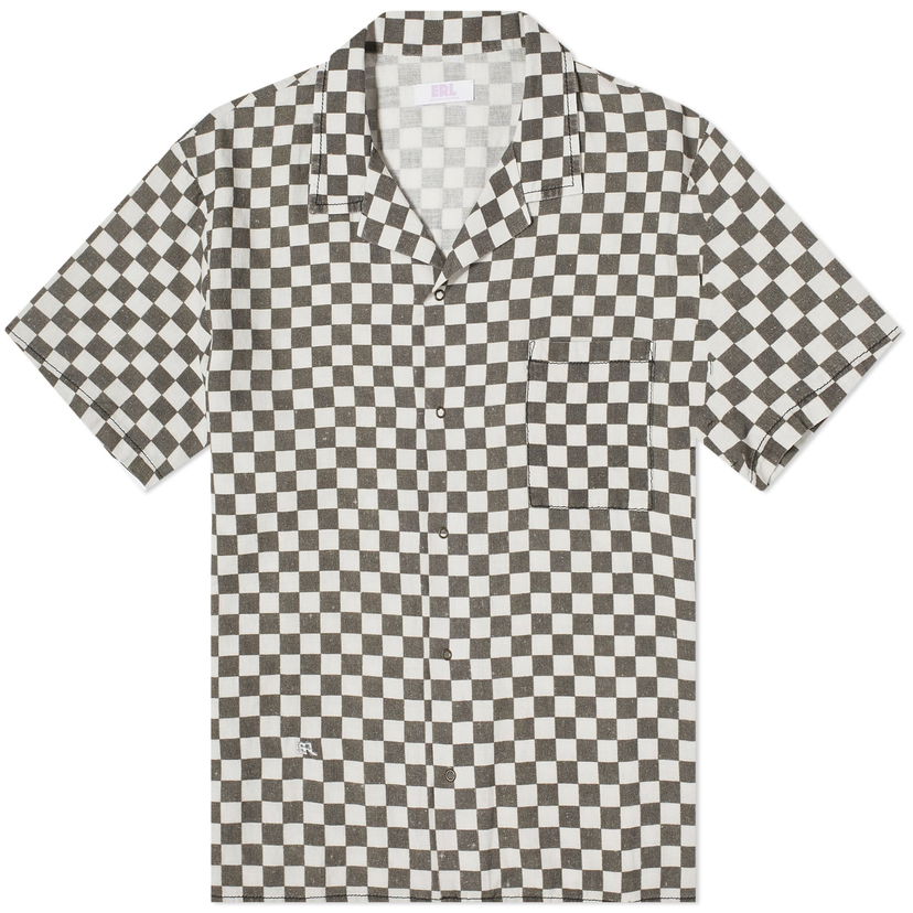 Риза ERL Checkerboard Vacation Shirt Бяло | ERL08B016-BKW