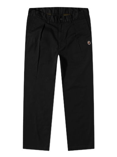 Панталони BAPE One Point Loose Fit Chino Black Черно | 001PTJ301002M-BLK