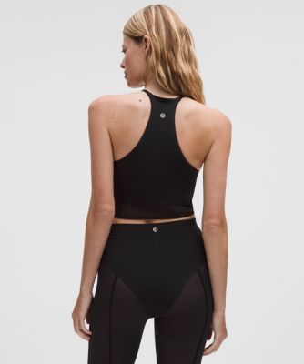 Съкратен топ lululemon High-Neck Nulu Tank Top with Mesh Hem Light Support B/C Cups Черно | prod20002671, 8