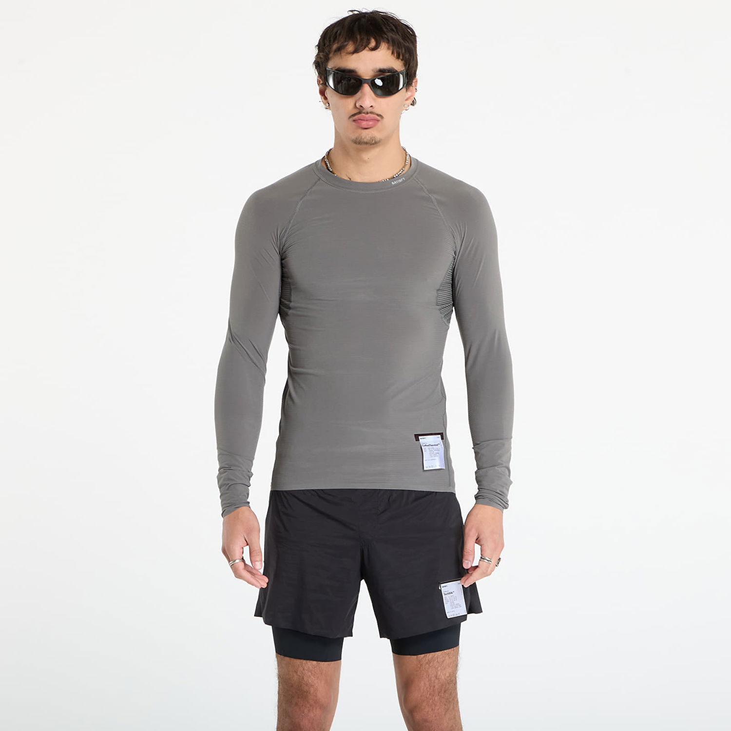 Тениска Satisfy Satisfy Justice CoffeeThermal Base Layer Top Сиво | 11010-DN, 0
