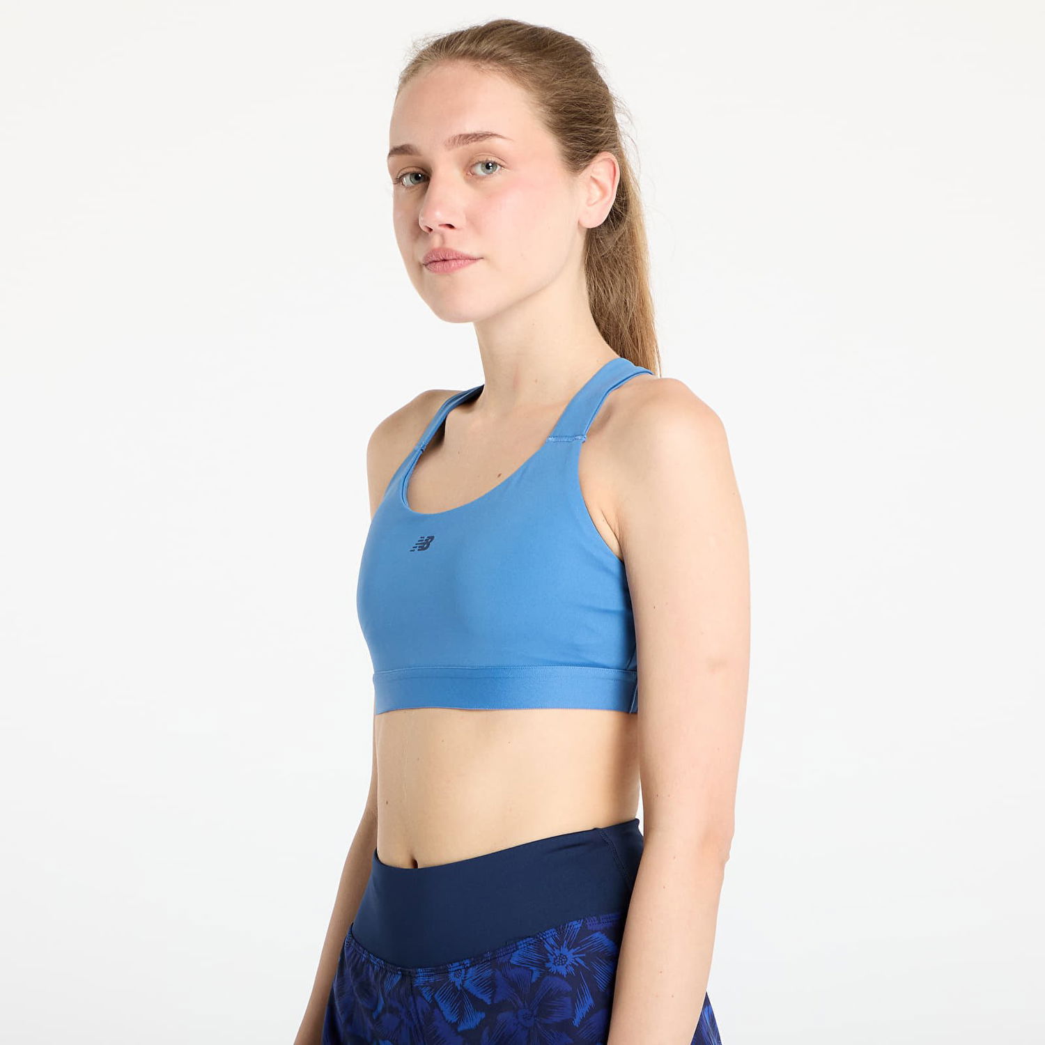 Сутиен New Balance Essential Train Bra Синьо | WB51035SET, 1