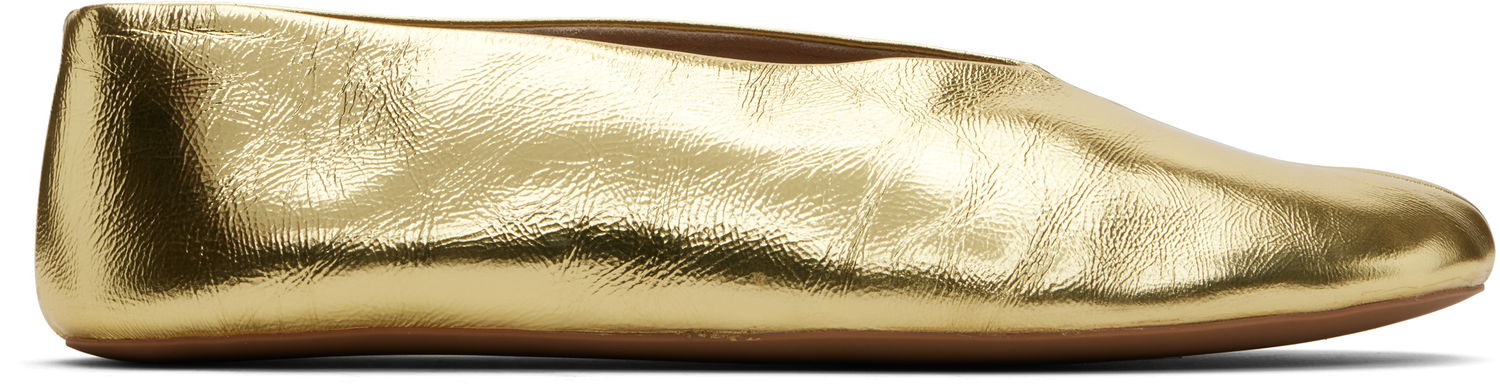 Кецове и обувки The Row The Row Stella Ballerina Flats Металик | F1638-M39, 0