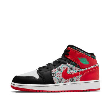 Кецове и обувки Jordan Air Jordan 1 Mid "Holiday" GS Червено | DM1208-150, 3
