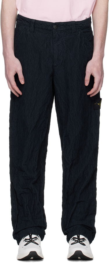 Панталони Stone Island Wrinkled Corduroy Trousers Тъмно синьо | K2S15 3100026 S0229, 0