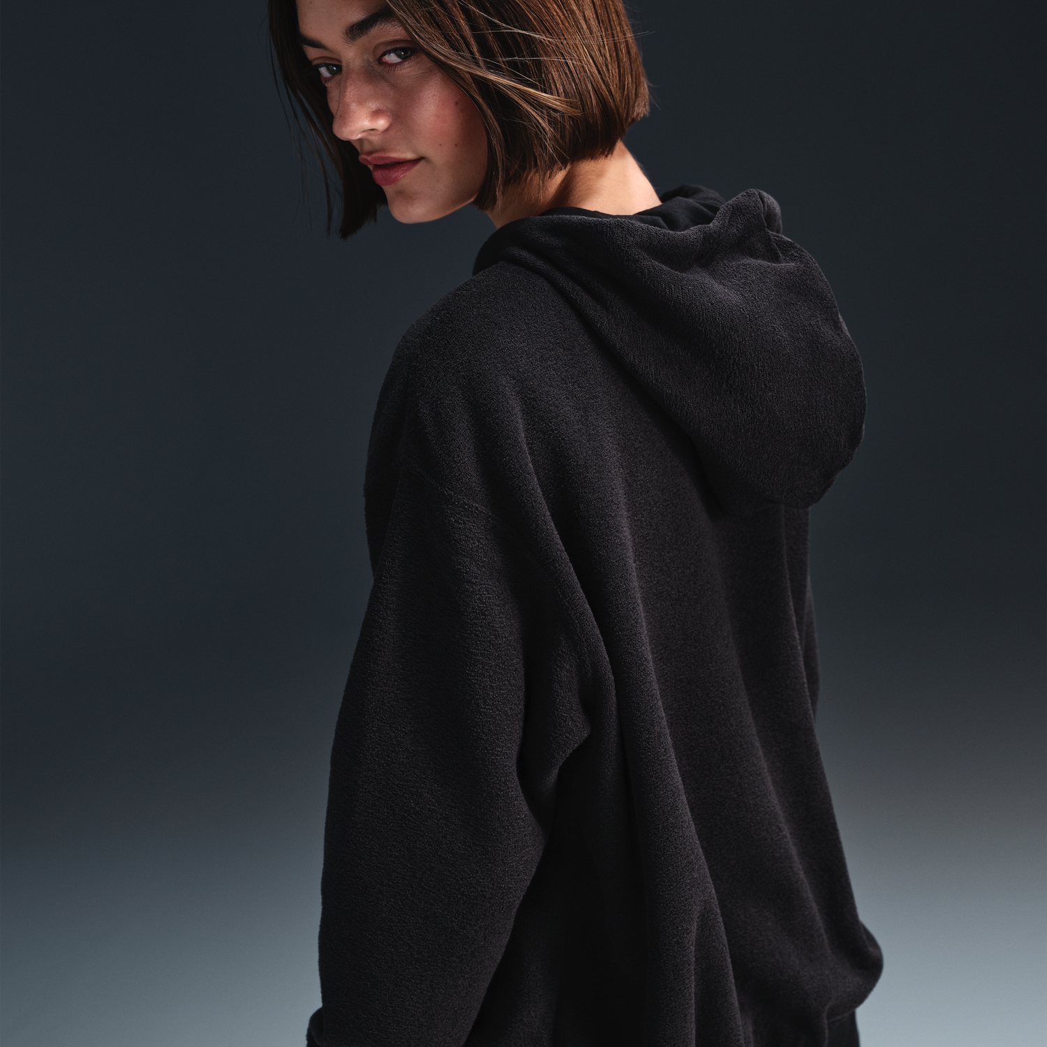 Суитчър Nike Hoodie Plush Черно | FZ1267-010, 1