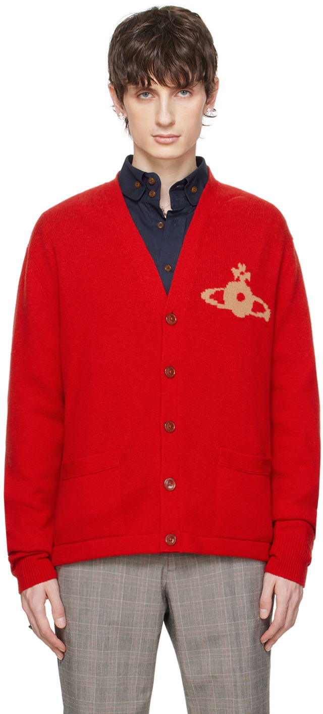 Пуловер Vivienne Westwood Alex Cardigan Червено | 27010014-Y0018-, 0