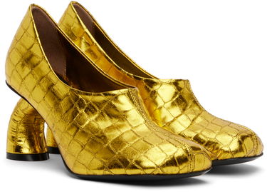 Кецове и обувки Dries Van Noten Dries Van Noten Square Toe Heels Металик | WS251-1551-208, 3