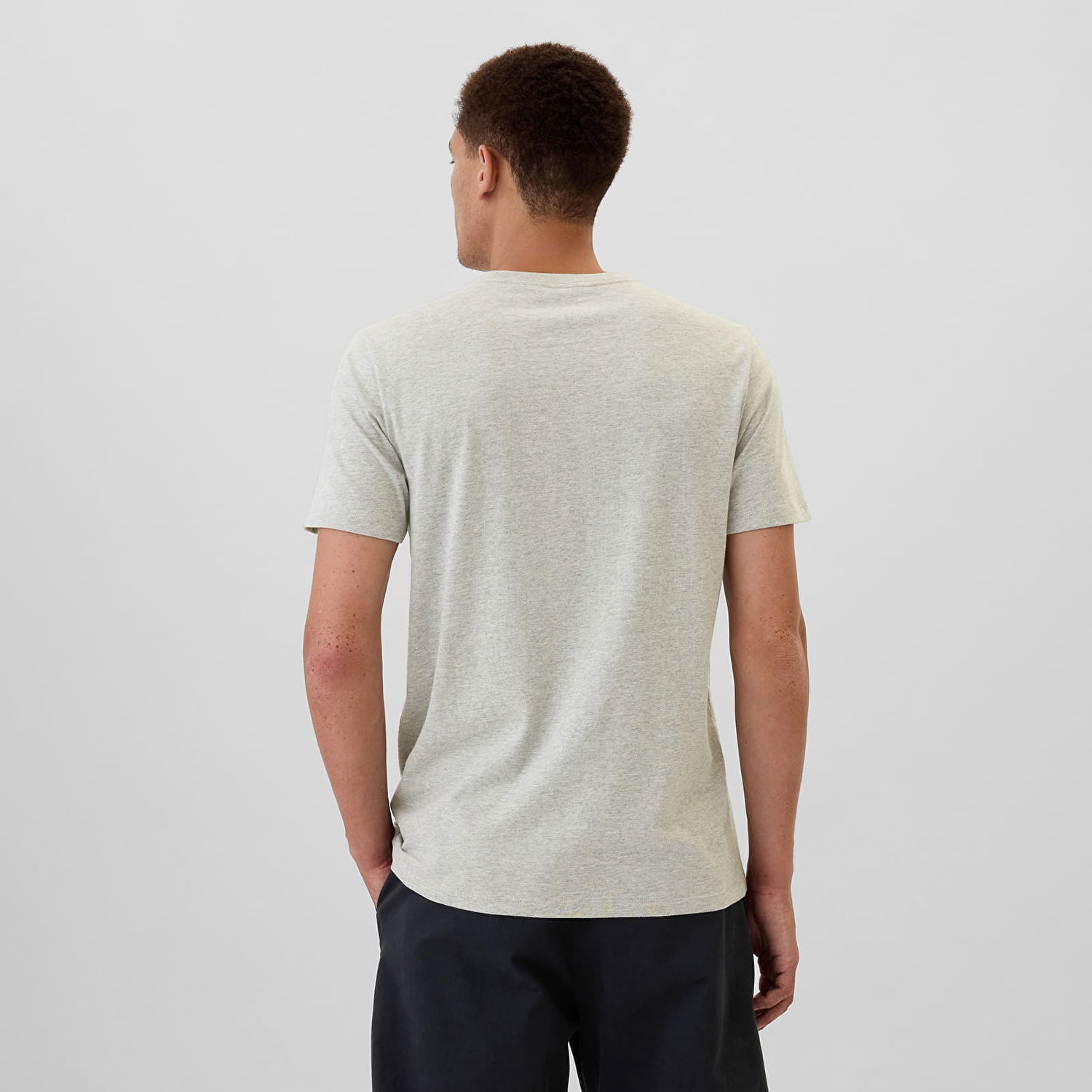 Тениска GAP T-shirt Logo Tee Heather Grey S Сиво | 542246-00, 1