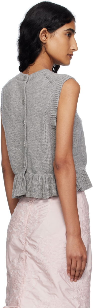 Пуловер Cecilie Bahnsen Cecilie Bahnsen Bill Knit Vest Сиво | 2.25KNI53001 BILL VEST, 2
