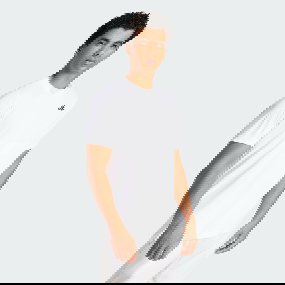 Тениска adidas Performance Men's Breathable Tennis T-Shirt Бяло | JD8639, 1