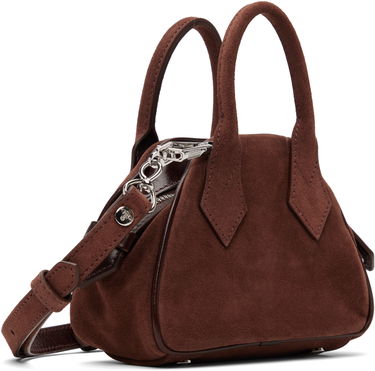 Дамска чанта Vivienne Westwood Mini Suede Yasmine Bag Кафяво | 5C010005W-L007E-, 2