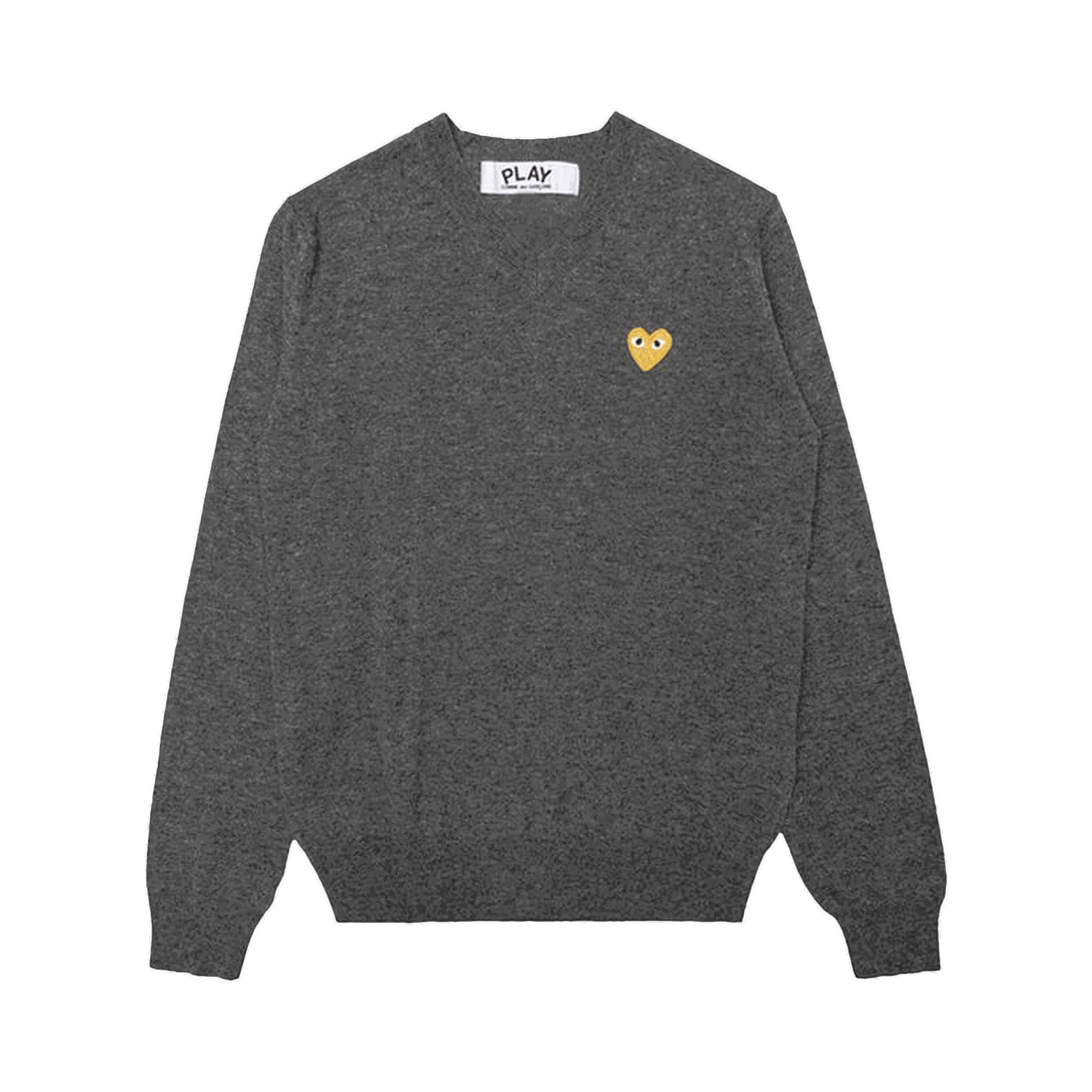 Пуловер Comme des Garçons PLAY Gold Heart Crewneck Сиво | az n048 051 3, 0