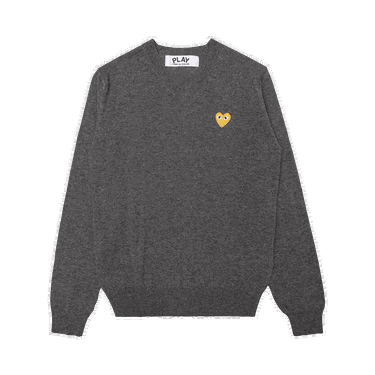 Пуловер Comme des Garçons PLAY Gold Heart Crewneck Сиво | az n048 051 3, 0