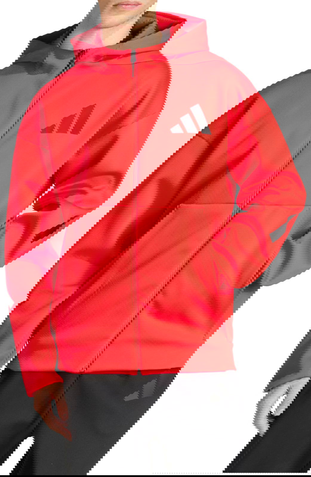 Суитчър adidas Performance Sportswear Z.N.E. Full-Zip Hoodie Червено | jc5493, 0