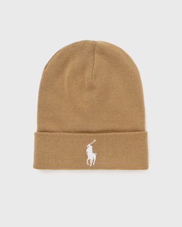 Шапка Polo by Ralph Lauren Embroidered-Logo Knit Beanie Бежово | 710886138015, 0