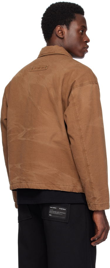 Яке izzue Washed Zip-Up Jacket Кафяво | IZXJKN7174W4NBGT, 2
