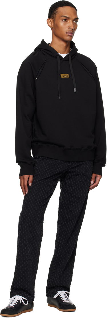 Суитчър Versace Outline Barocco Relaxed-Fit Hoodie Черно | E78GAI314_EF0010, 3