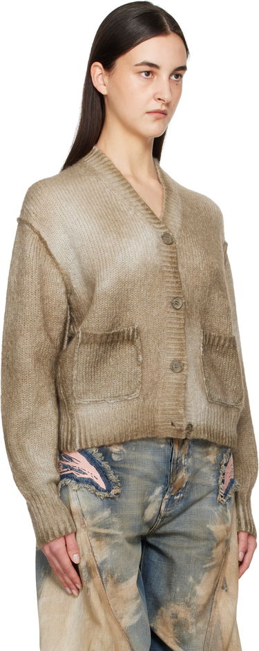 Пуловер Acne Studios Sprayed Finish Cardigan Бургунди | A60534-, 4