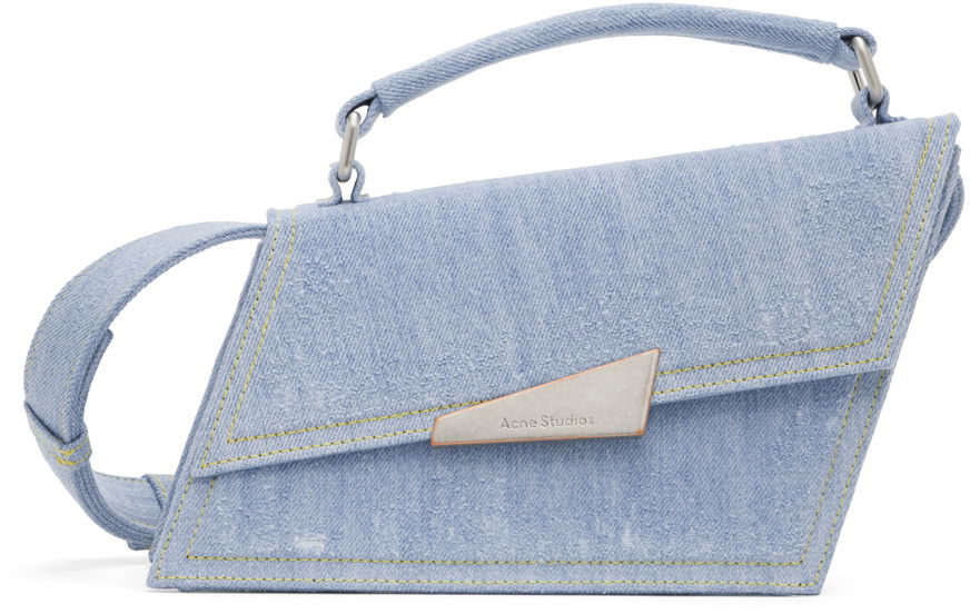 Чанта през рамо Acne Studios Mini Distortion Bag Синьо | A10250-, 0