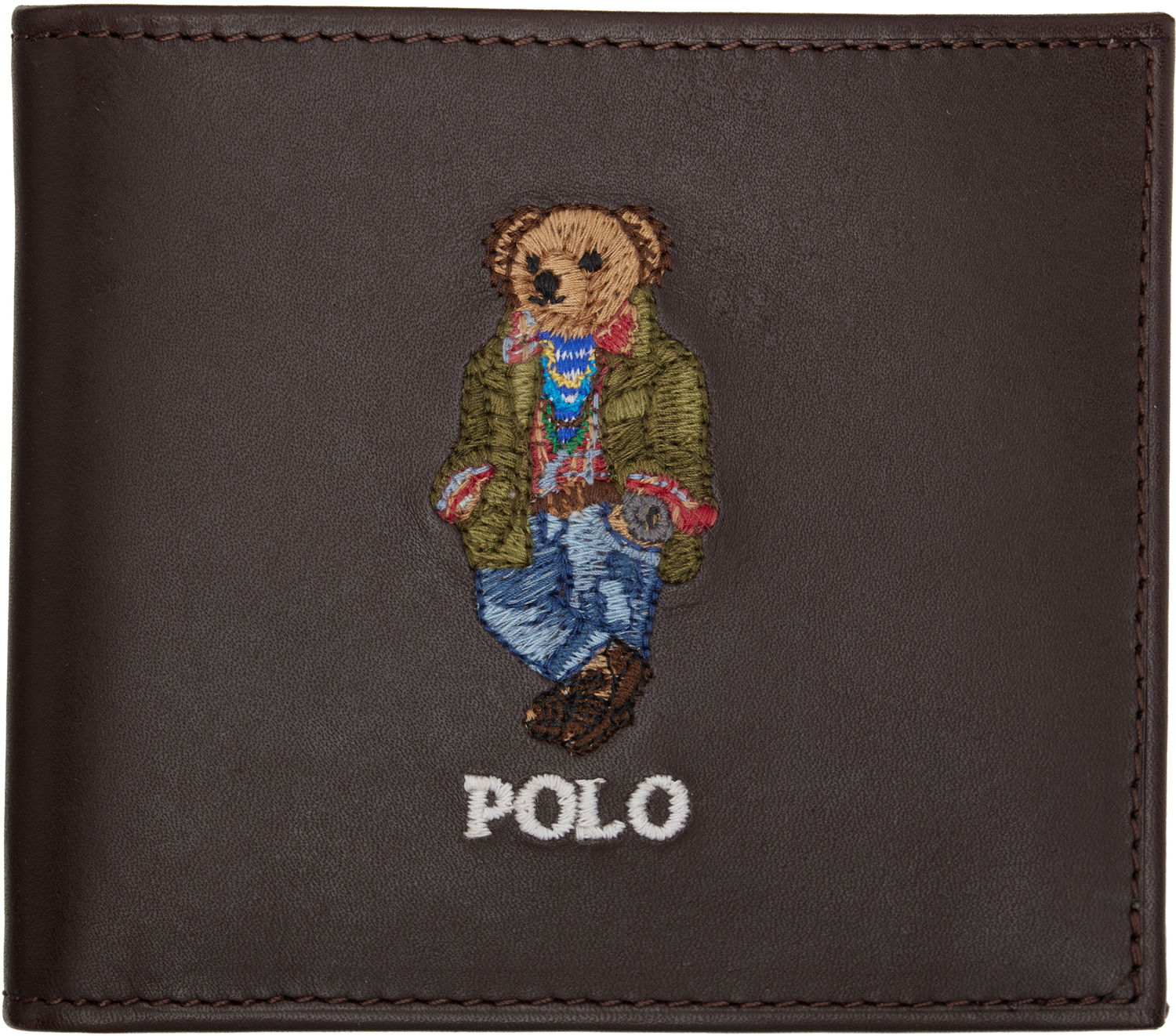 Портфейл Polo by Ralph Lauren Polo Ralph Lauren Polo Bear Leather Billfold Wallet Кафяво | 405964516001, 0