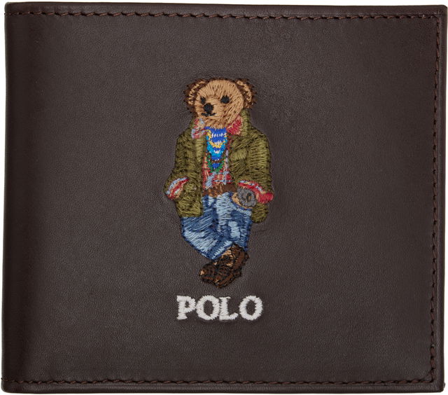Polo Ralph Lauren Polo Bear Leather Billfold Wallet