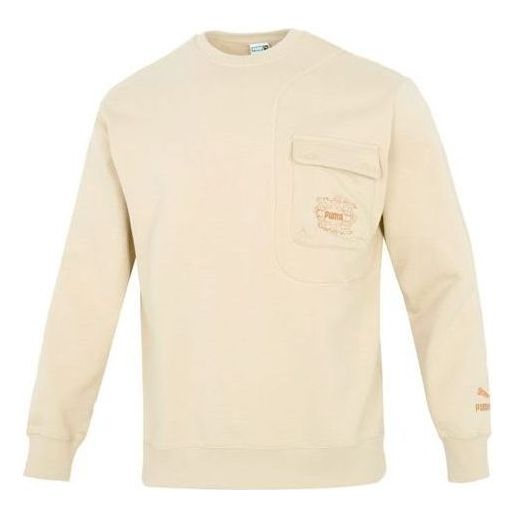 Пуловер Puma CC Graphic Crewneck Sweatshirt Бежово | 539908-12