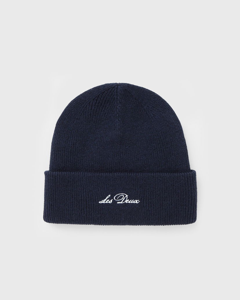Шапка Les Deux Wayne Embroidered Beanie Тъмно синьо | 1000673-460