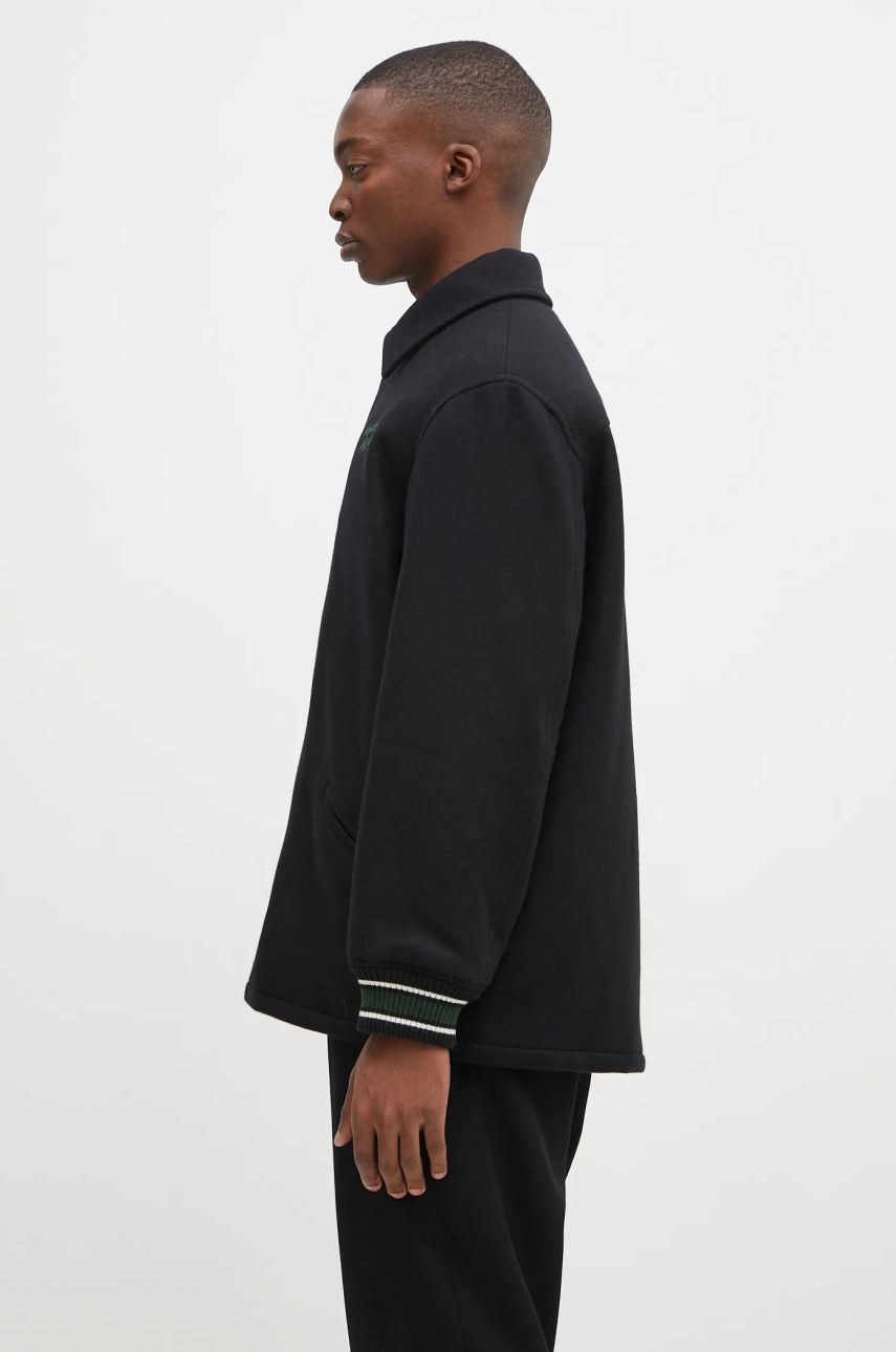 Яке бомбър MAISON KITSUNÉ Black Varsity Jacket Черно | NM02120WM0026, 1