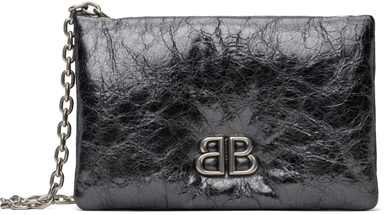 Чанта през рамо Balenciaga Balenciaga Monaco Nano Chain Bag Черно | 810562 2AAYQ, 0