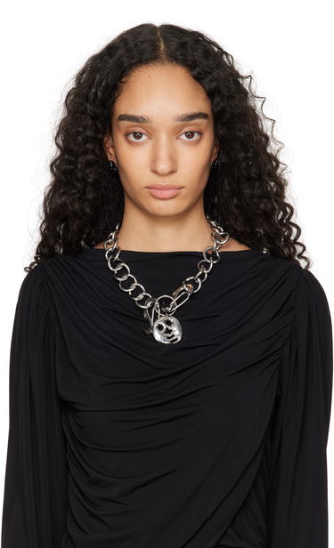 Колие Chopova Lowena Big Curb Chain Necklace with Charms Металик | 6530, 1