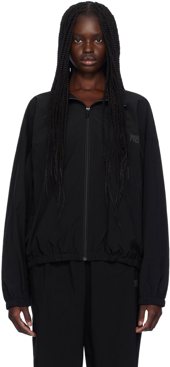 Ветровка Alexander Wang Coaches Track Jacket by Черно | 4WC3232071