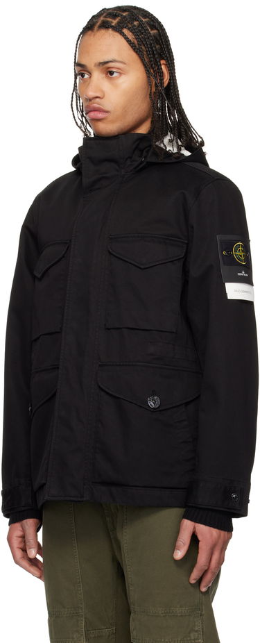 Парка Stone Island Stone Island Field Raso Gommato 3L Jacket Черно | K1S15 4100064 S0034, 3