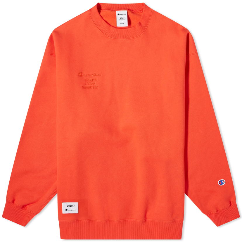 Пуловер Champion x WTAPS Crew Sweat Orange Оранжево
 | C8-Z018-840